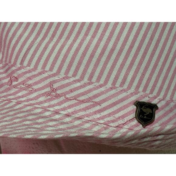 Peter Grimm Fedora Hat Small/Medium Pink And White Striped - Picture 5 of 6